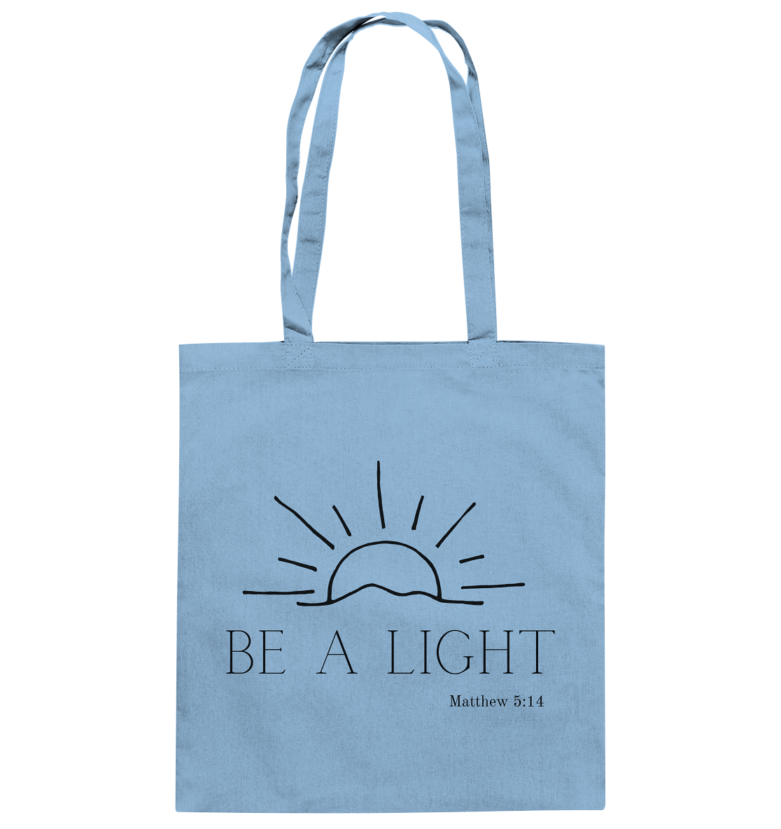 Be a light - Baumwolltasche - wertvoll und geliebt 