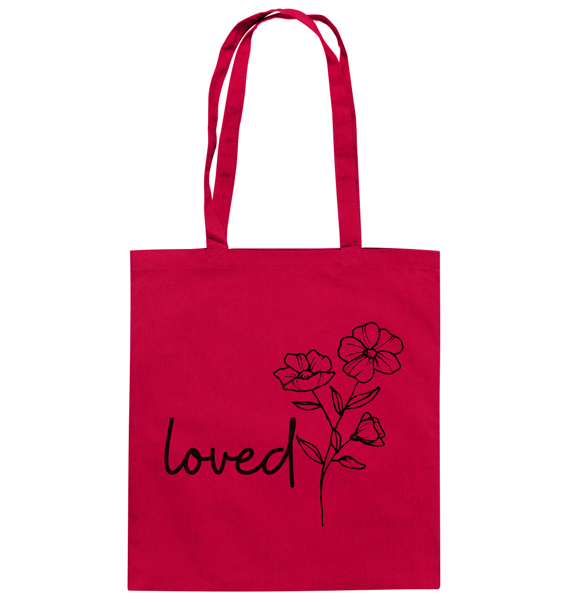 loved - Baumwolltasche - wertvoll und geliebt 