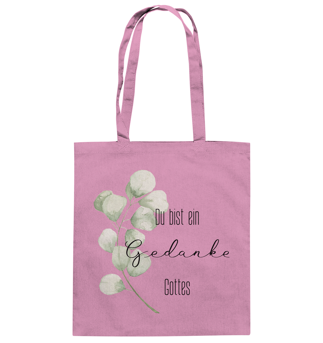 Du bist ein Gedanke Gottes - Baumwolltasche - wertvoll und geliebt 