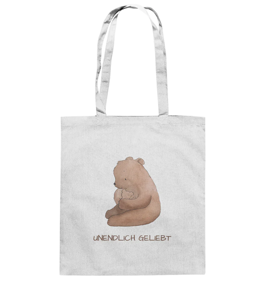 Unendlich geliebt - Baumwolltasche - wertvoll und geliebt 