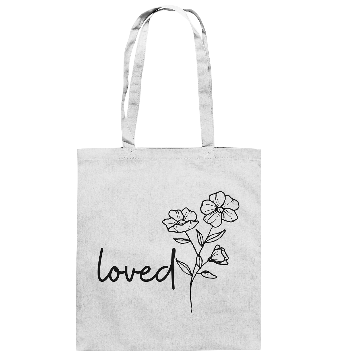 loved - Baumwolltasche - wertvoll und geliebt 