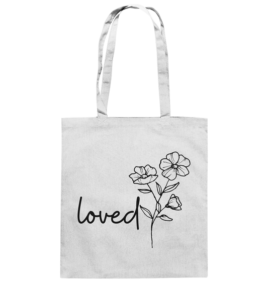 loved - Baumwolltasche - wertvoll und geliebt 