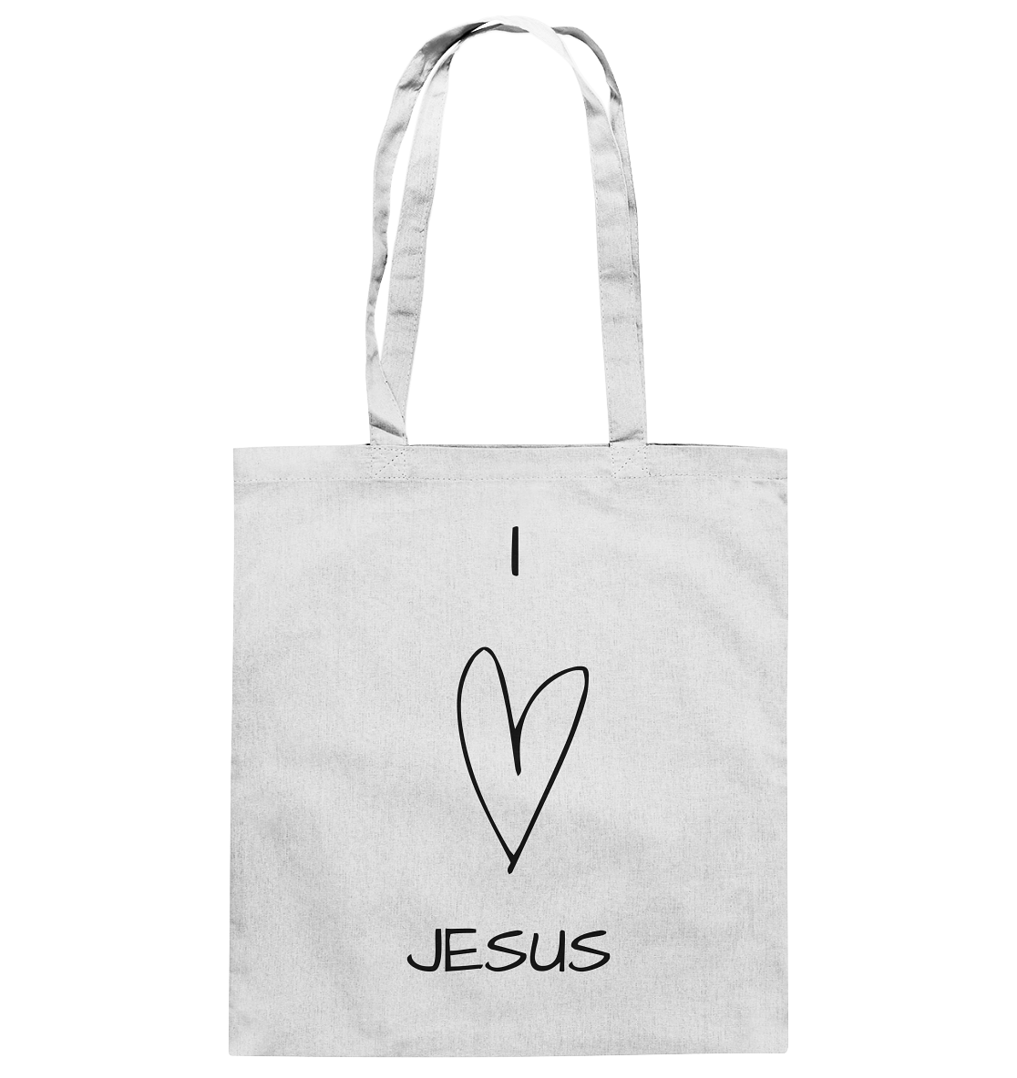 I love Jesus - Baumwolltasche - wertvoll und geliebt 
