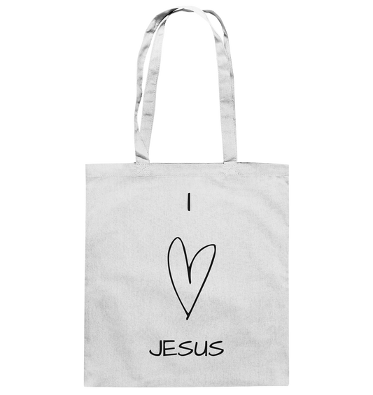 I love Jesus - Baumwolltasche - wertvoll und geliebt 
