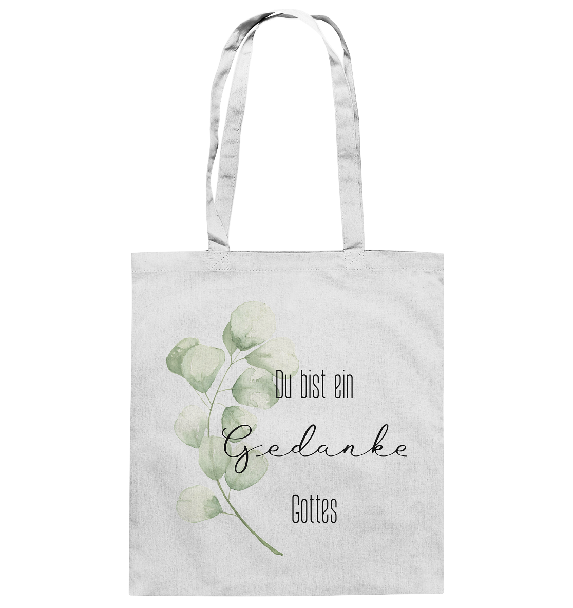 Du bist ein Gedanke Gottes - Baumwolltasche - wertvoll und geliebt 