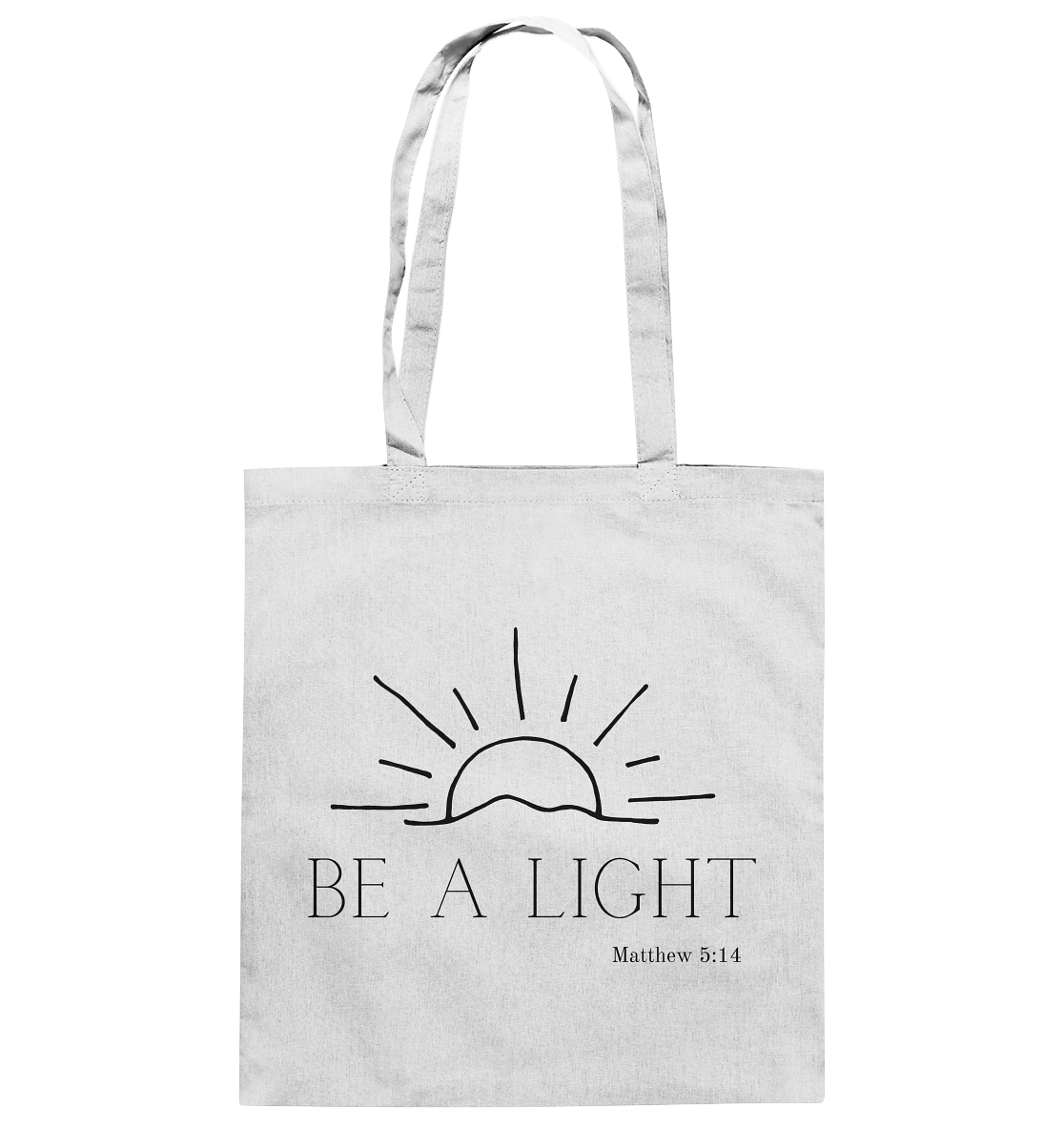 Be a light - Baumwolltasche - wertvoll und geliebt 