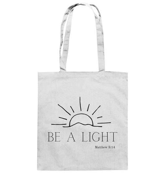 Be a light - Baumwolltasche - wertvoll und geliebt 