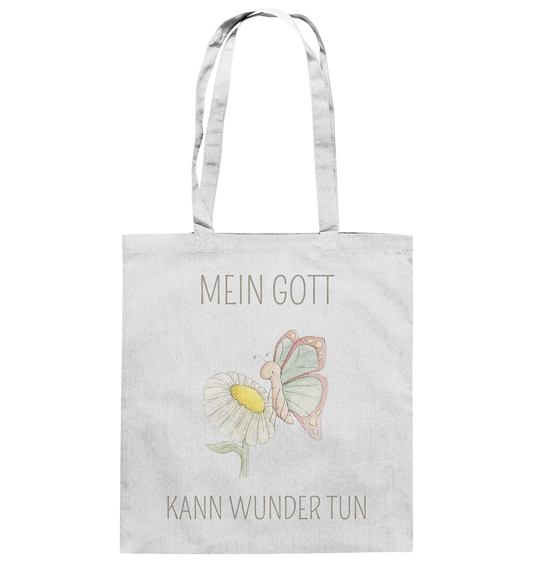 Mein Gott kann Wunder tun - Baumwolltasche - wertvoll und geliebt 