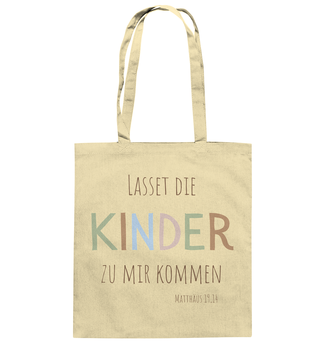 Lasset die Kinder zu mir kommen - Baumwolltasche - wertvoll und geliebt 