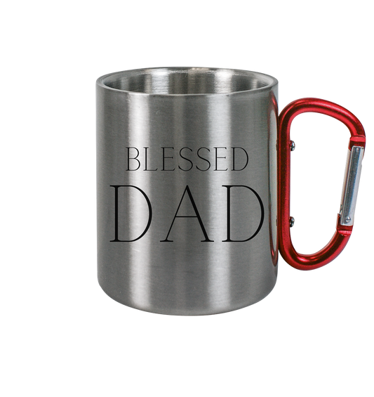 blessed dad - Edelstahl Tasse - wertvoll und geliebt 