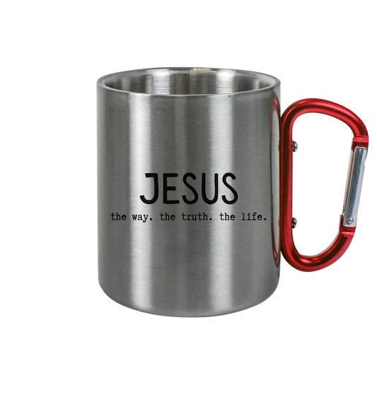 Jesus - the way. the truth. the life. - Edelstahl Tasse - wertvoll und geliebt 