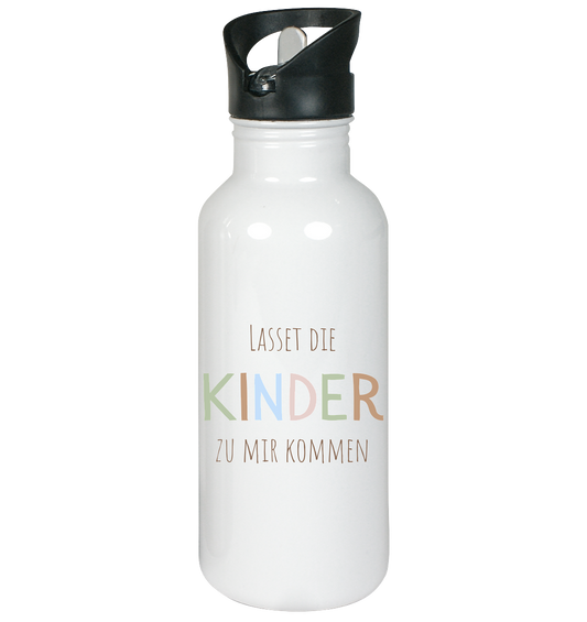 Lasset die Kinder zu mir kommen - Edelstahl-Trinkflasche - wertvoll und geliebt 