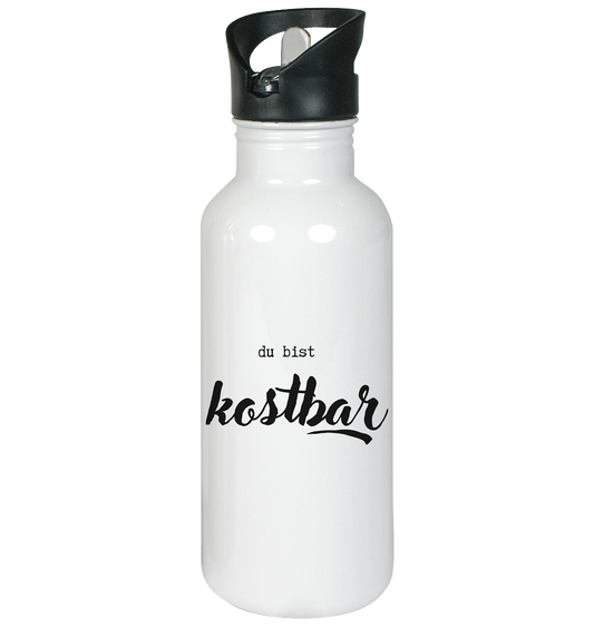 Kostbar - Edelstahl-Trinkflasche - wertvoll und geliebt 