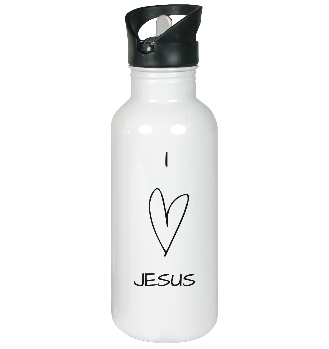 I love Jesus - Edelstahl-Trinkflasche - wertvoll und geliebt 