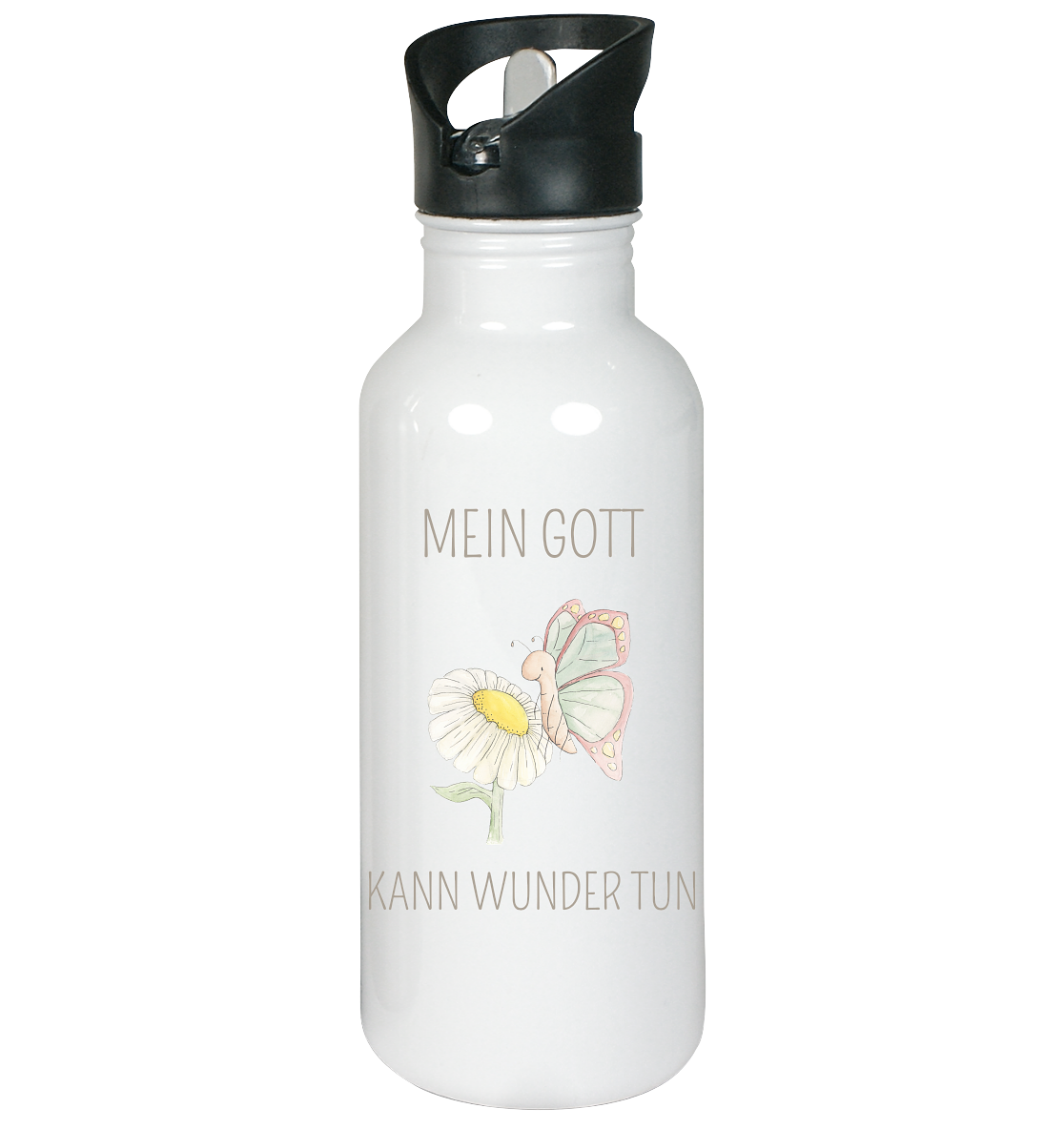 Mein Gott kann Wunder tun - Edelstahl-Trinkflasche - wertvoll und geliebt 