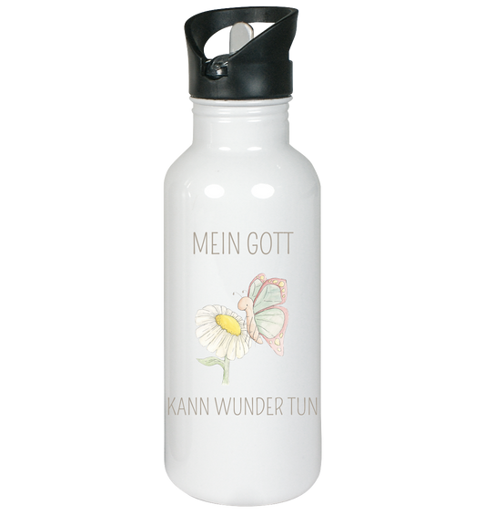 Mein Gott kann Wunder tun - Edelstahl-Trinkflasche - wertvoll und geliebt 