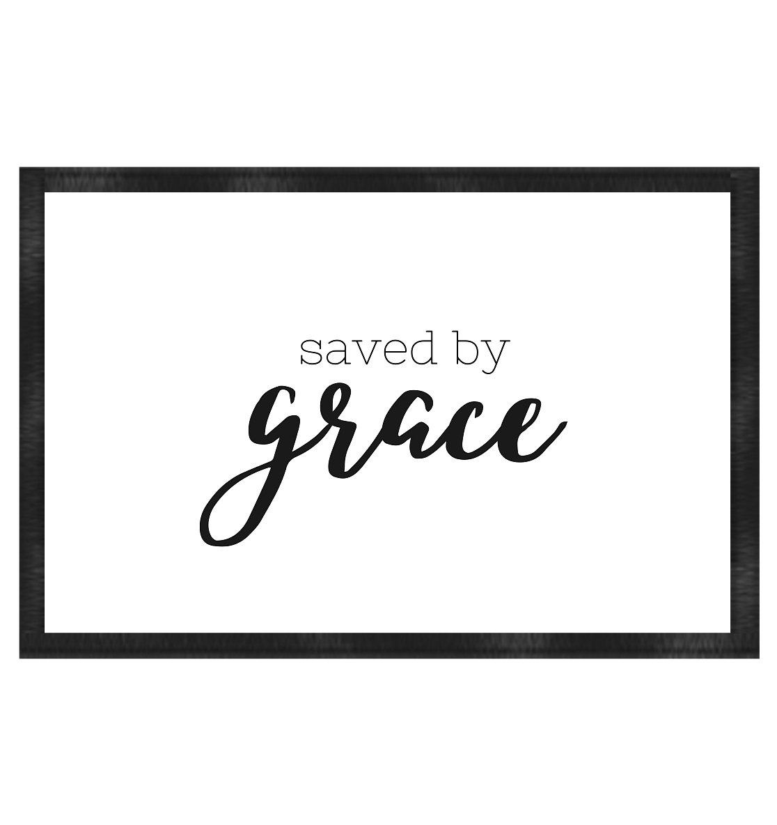 saved by grace - Fußmatte 60x40cm - wertvoll und geliebt 