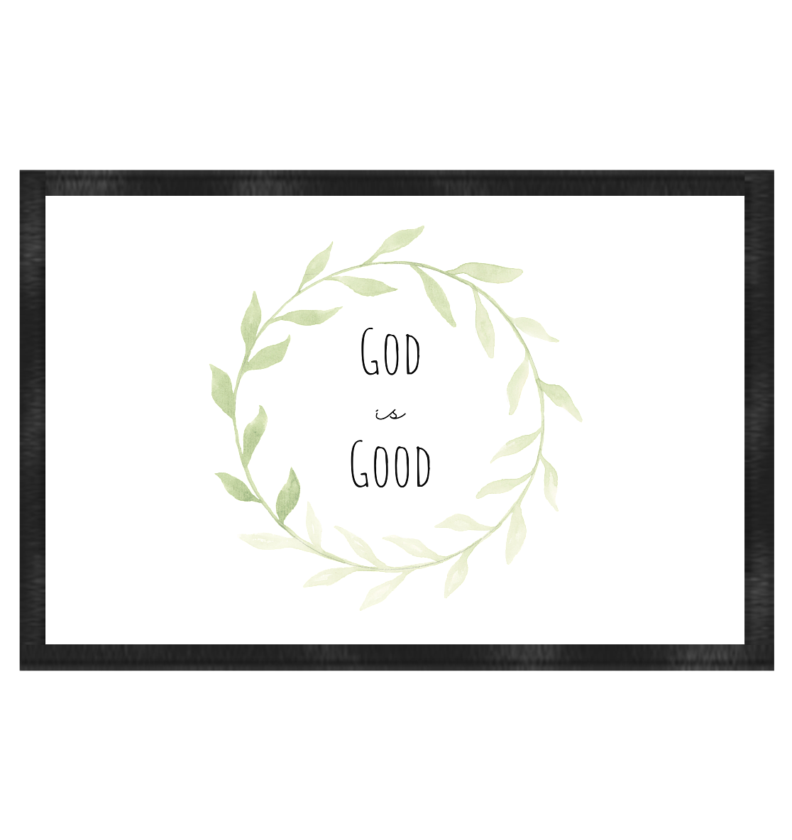 God is good - Fußmatte 60x40cm - wertvoll und geliebt 