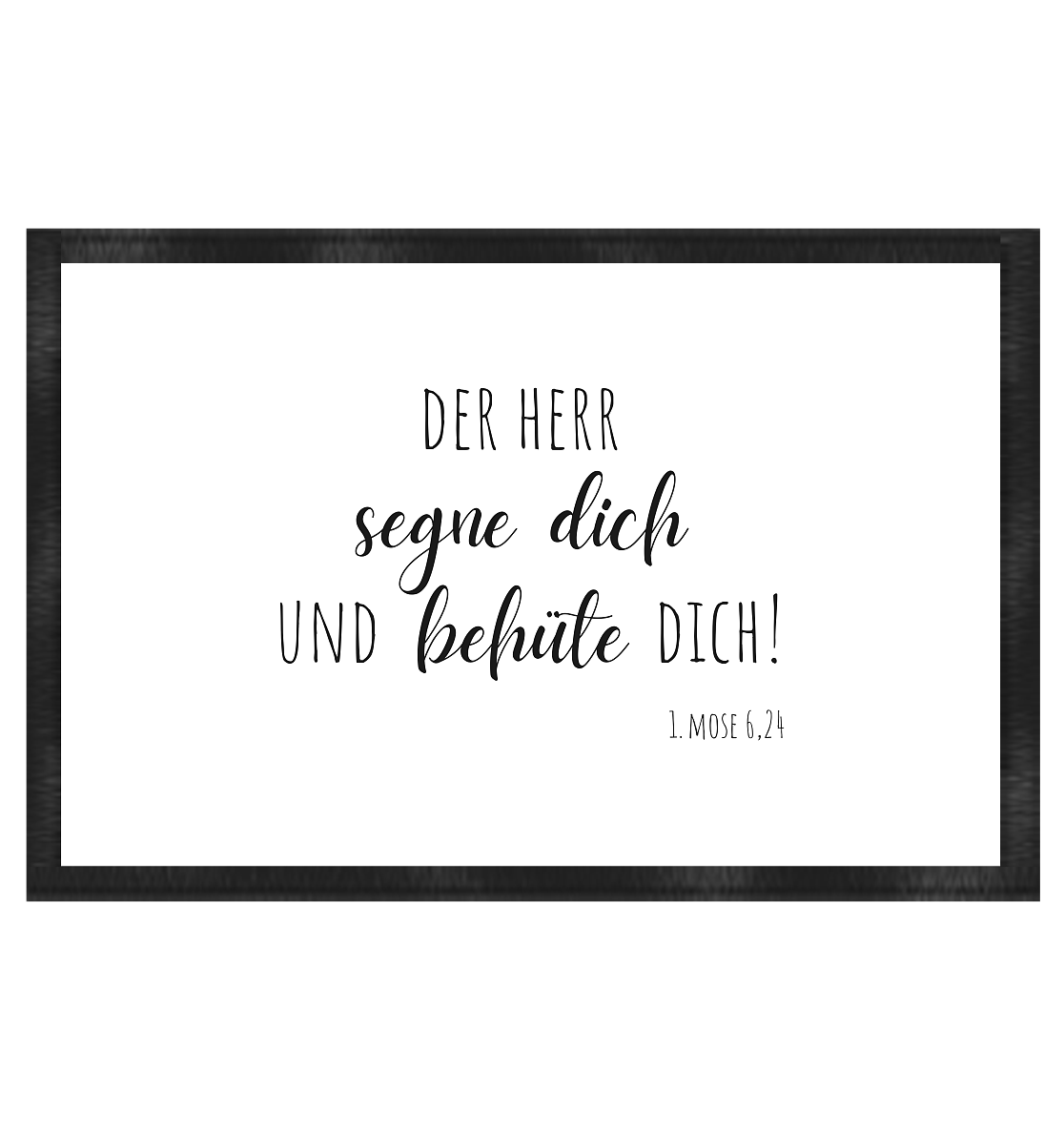 Der Herr segne und behüte Dich - Fußmatte 60x40cm - wertvoll und geliebt 