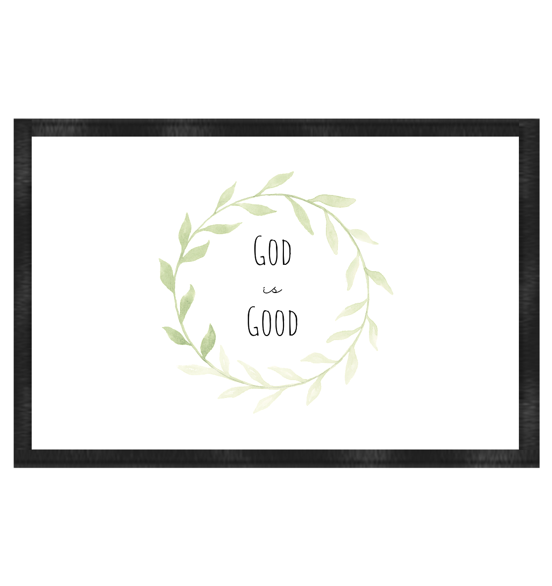 God is good - Fußmatte 60x40cm - wertvoll und geliebt 