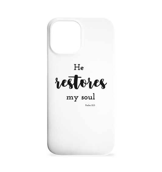 He restores my soul - Iphone 12 Max Handyhülle - wertvoll und geliebt 