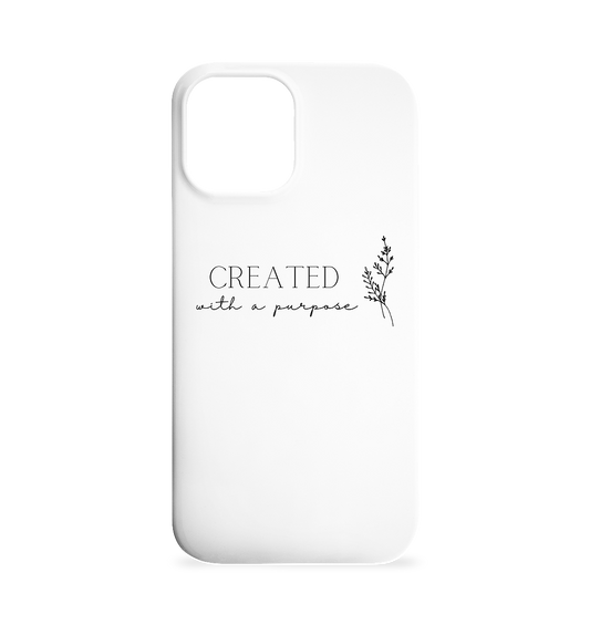 Created with a purpose D - Iphone 12 Max Handyhülle - wertvoll und geliebt 