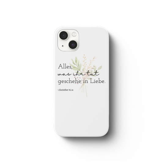 In Liebe - iPhone 13 Handyhülle - wertvoll und geliebt 