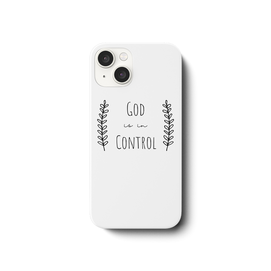 God is in control - iPhone 14 Handyhülle - wertvoll und geliebt 