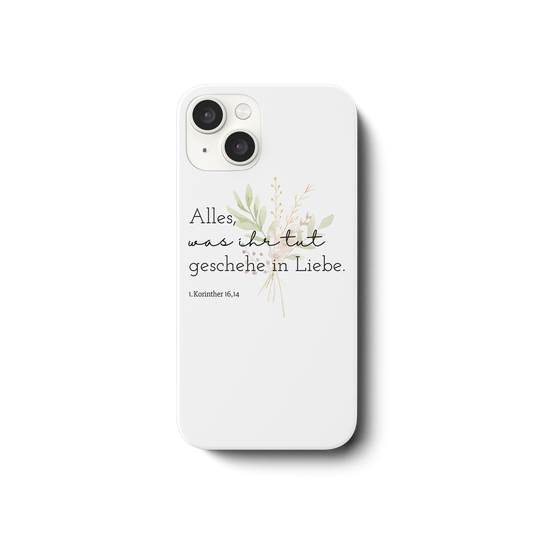In Liebe - iPhone 14 Handyhülle - wertvoll und geliebt 