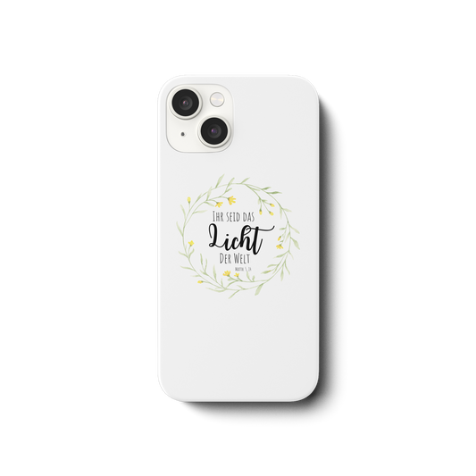 Licht der Welt - iPhone 14 Handyhülle - wertvoll und geliebt 