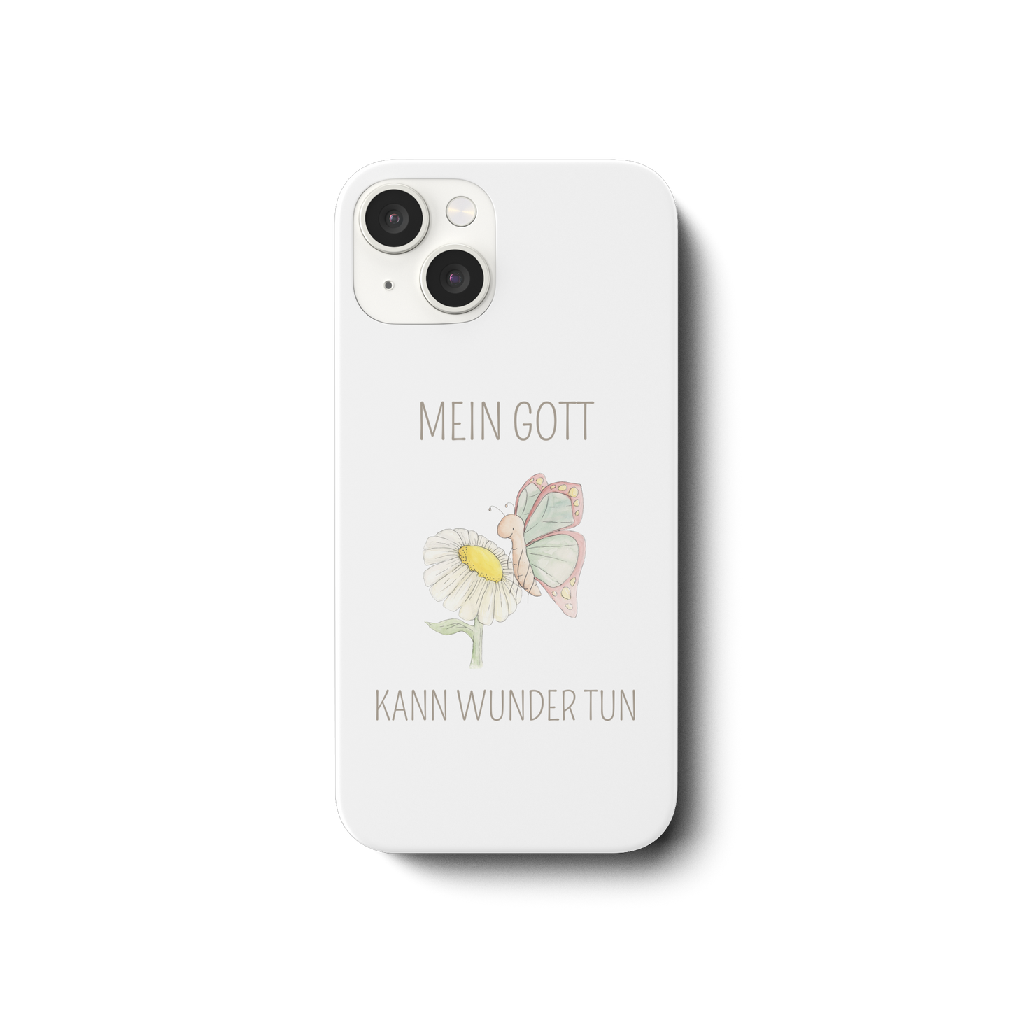 Mein Gott kann Wunder tun - iPhone 14 Handyhülle - wertvoll und geliebt 