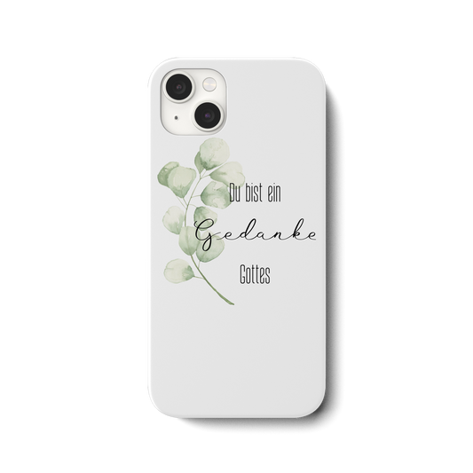 Du bist ein Gedanke Gottes - iPhone 14 Plus Handyhülle - wertvoll und geliebt 