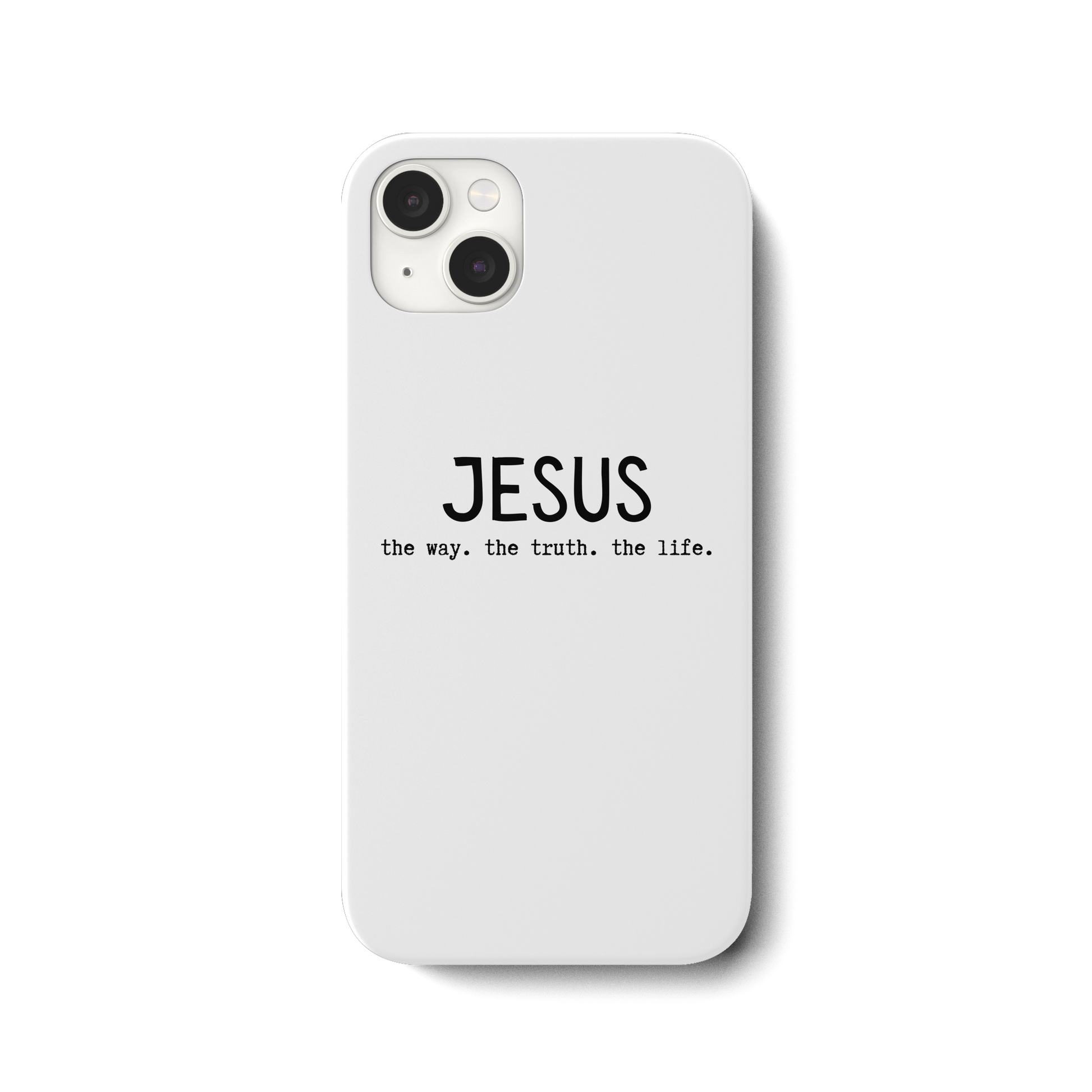 Jesus - the way. the truth. the life. - iPhone 14 Plus Handyhülle - wertvoll und geliebt 