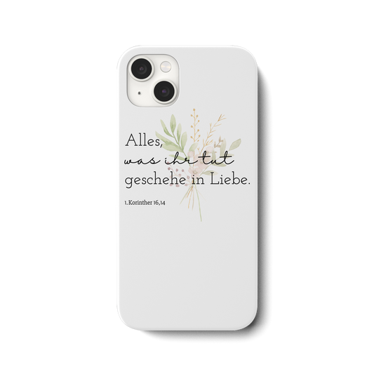 In Liebe - iPhone 14 Plus Handyhülle - wertvoll und geliebt 