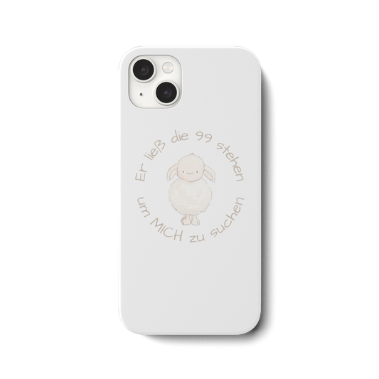 Er ließ die 99 stehen um Mich zu suchen - iPhone 14 Plus Handyhülle - wertvoll und geliebt 