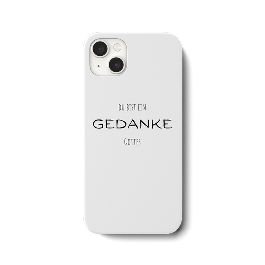 Du bist ein Gedanke Gottes - iPhone 14 Plus Handyhülle - wertvoll und geliebt 