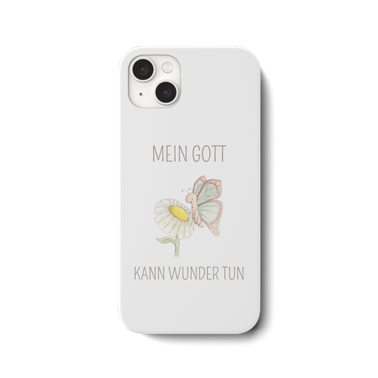 Mein Gott kann Wunder tun - iPhone 14 Plus Handyhülle - wertvoll und geliebt 