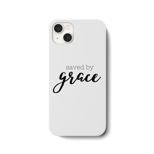 Saved by grace - iPhone 14 Plus Handyhülle - wertvoll und geliebt 