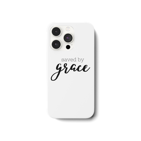 Saved by grace - iPhone 14 Pro Handyhülle - wertvoll und geliebt 
