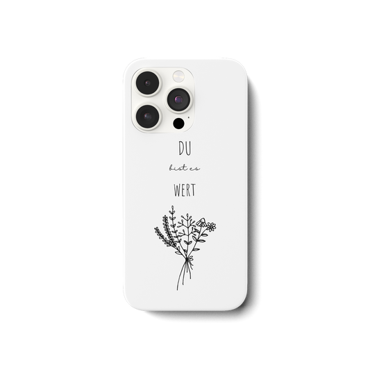 Du bist es wert - iPhone 14 Pro Handyhülle - wertvoll und geliebt 
