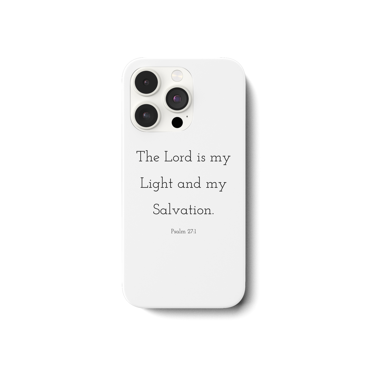 Psalm 27:1 - iPhone 14 Pro Handyhülle - wertvoll und geliebt 