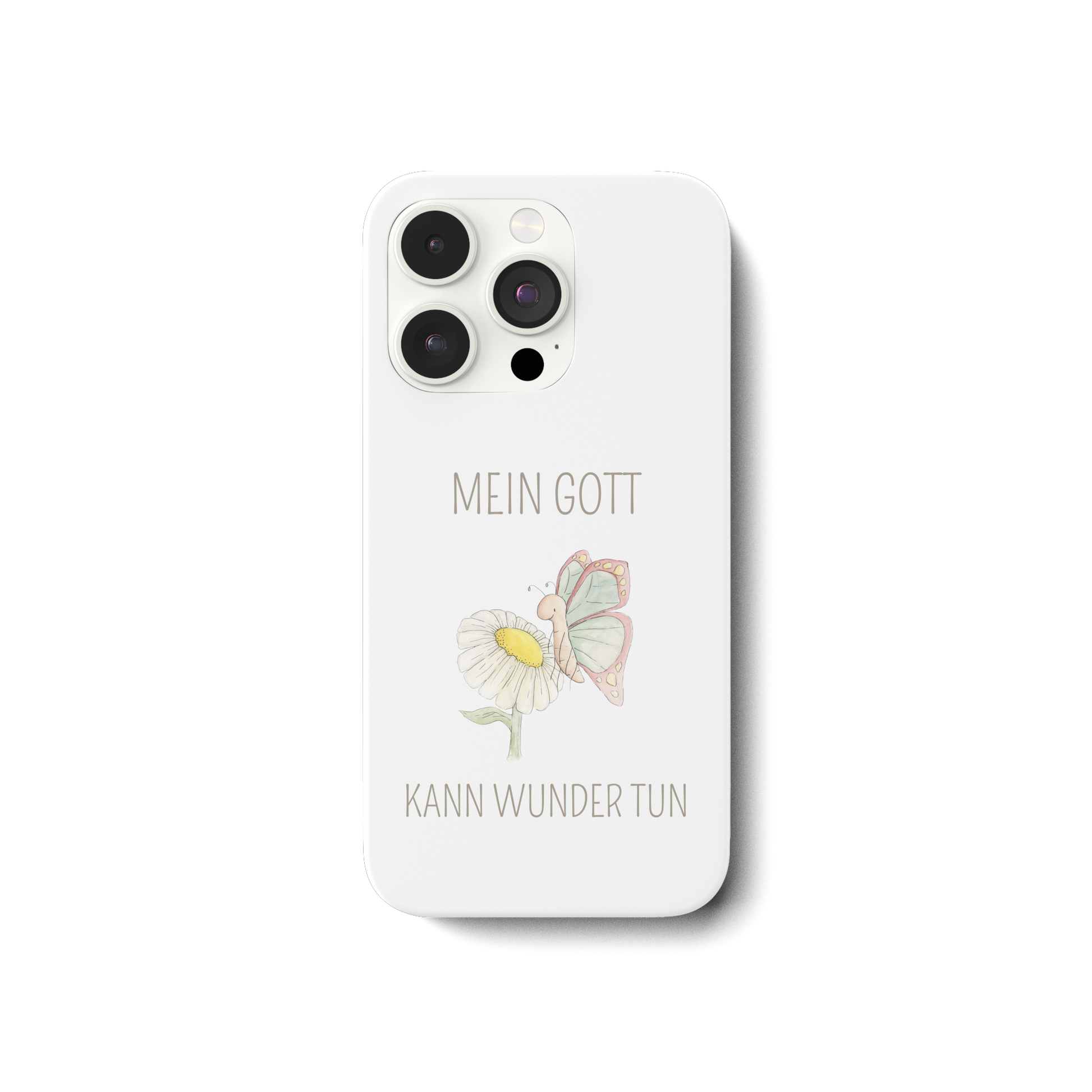 Mein Gott kann Wunder tun - iPhone 14 Pro Handyhülle - wertvoll und geliebt 