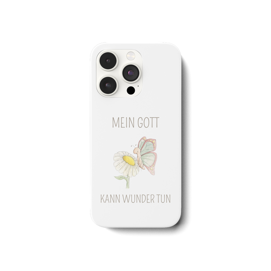 Mein Gott kann Wunder tun - iPhone 14 Pro Handyhülle - wertvoll und geliebt 