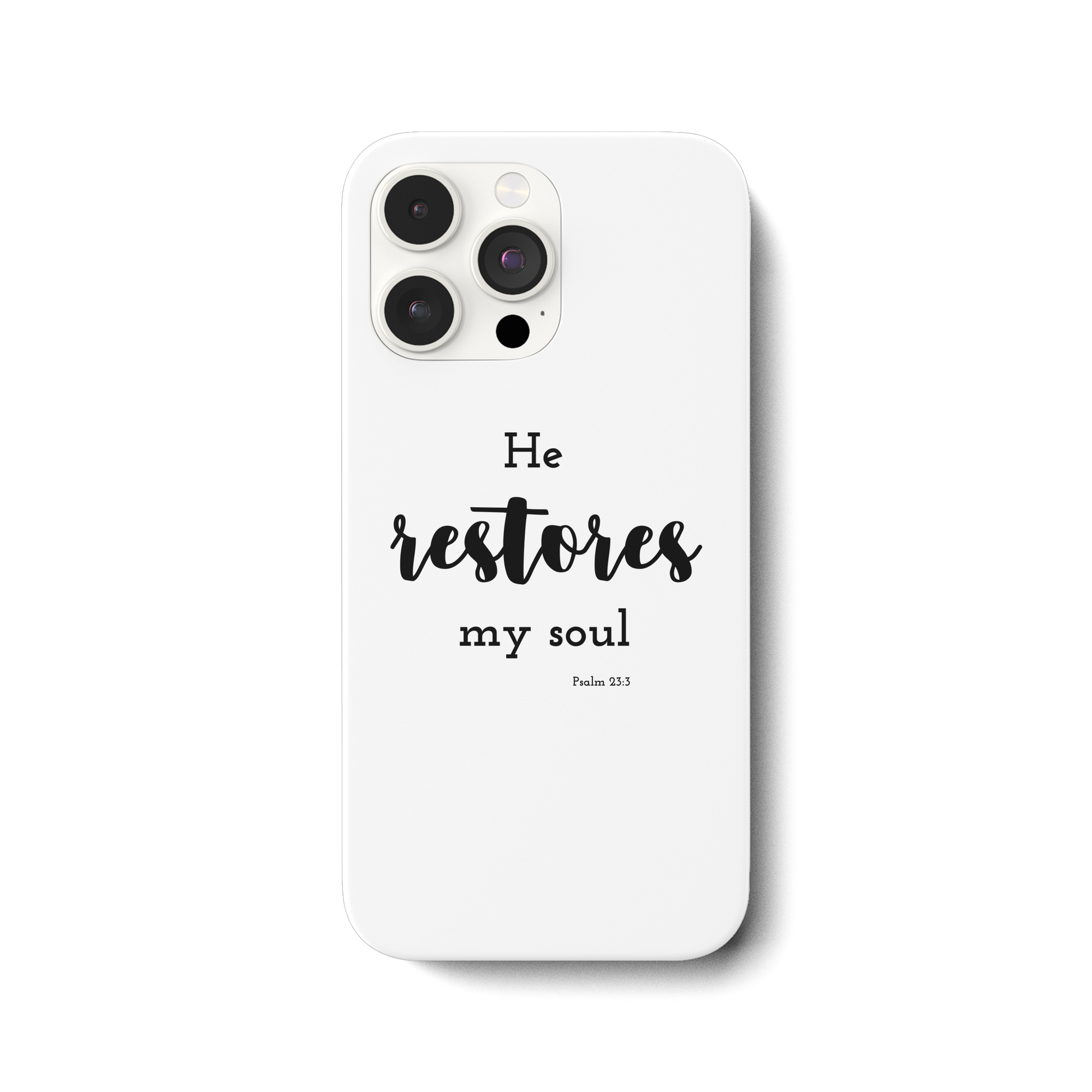 He restores my soul - iPhone 14 Pro Max Handyhülle - wertvoll und geliebt 