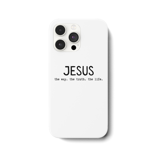 Jesus - the way. the truth. the life. - iPhone 14 Pro Max Handyhülle - wertvoll und geliebt 