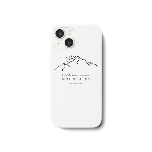 Faith can move mountains - iPhone 15 Handyhülle - wertvoll und geliebt 