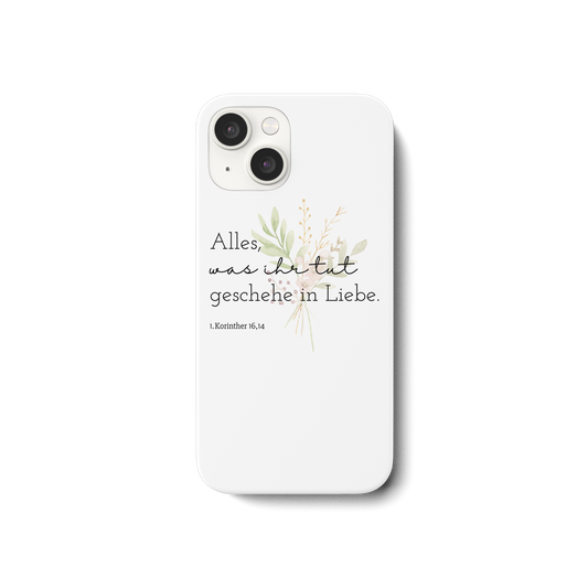 In Liebe - iPhone 15 Handyhülle - wertvoll und geliebt 