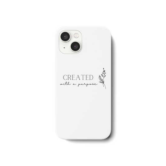 Created with a purpose D - iPhone 15 Handyhülle - wertvoll und geliebt 