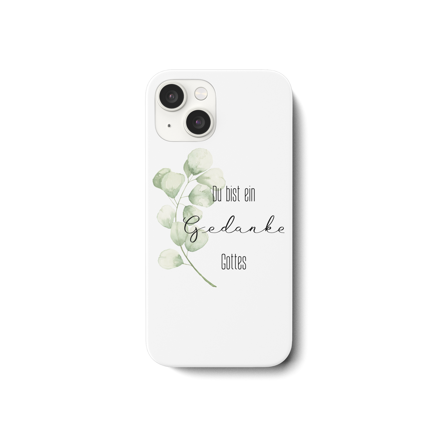 Du bist ein Gedanke Gottes - iPhone 15 Handyhülle - wertvoll und geliebt 