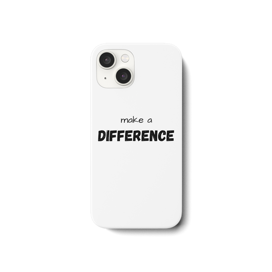 make a difference - iPhone 15 Handyhülle - wertvoll und geliebt 